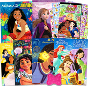 Disney Princess Coloring Book Activity Set for Kids – Bundle with 6 Coloring Books Featuring Disney Princess Encanto Moana and Frozen