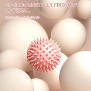 Durable sport massage ball. Spiky design for myofascial release, deep - tissue work, trigger points, muscle recovery & pain reli