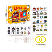 Occupational pairing quiet pasting books busy children's books beneficial intellectual toys repeated pasting books