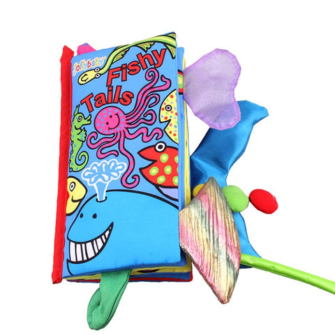 English Language Soft Fabric Cloth Book 0~12 Months Animal Style Baby Toys Hot Early Development Books Learning&Education Toy