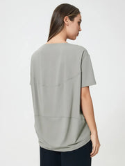 Sports short sleeved women's running fitness yoga clothes top t-shirt