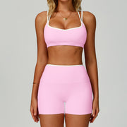 Set for Women - Tight-Fitting Backless Yoga Suit for Outdoor Fitness