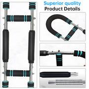 Adjustable Spring Twister Arm Exerciser: Strengthen forearms, triceps & chest. Portable home fitness gear.