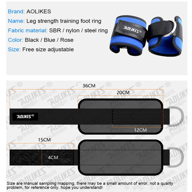 Aolikes 1PCS Gym Weight Lifting Leg Strength Recovery Training Ankle Support Protector Outdoor Sports Adjustable  Guard Protector