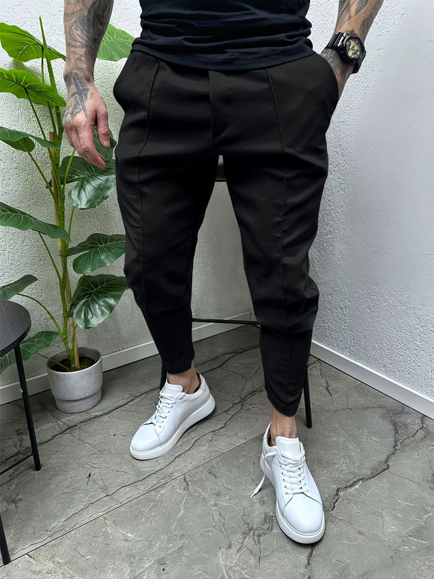 Casual slim fit small legged work pants outdoor long pants fitness pants