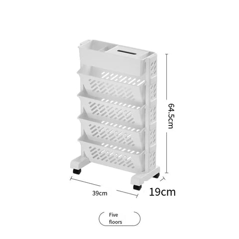 Removable Desk Storage Rack for Books and Supplies