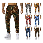 New Men's Camouflage Jogging Pants Outdoor Sweatpants Football Training Pants Fitness Loose Fit Casual