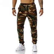 New Men's Camouflage Jogging Pants Outdoor Sweatpants Football Training Pants Fitness Loose Fit Casual