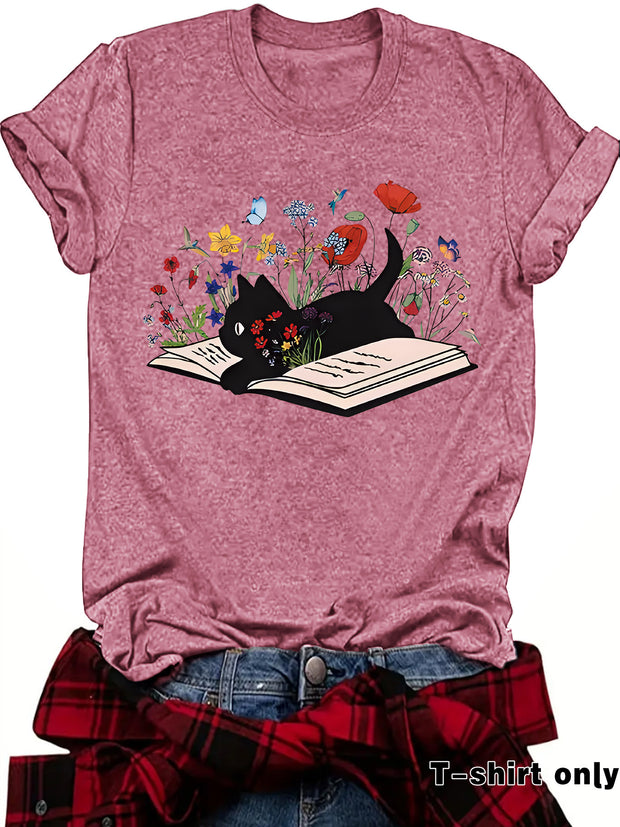 Fun Books Cat Flowers