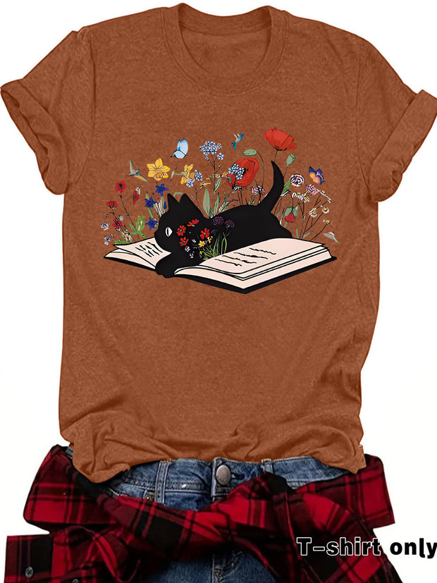 Fun Books Cat Flowers