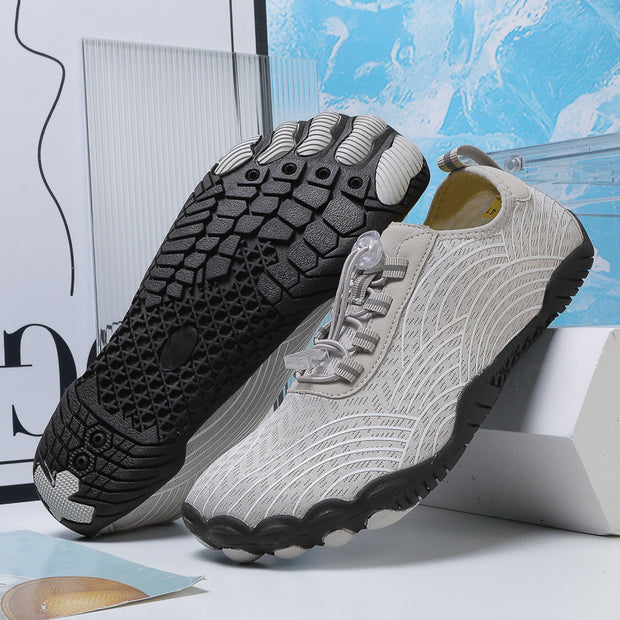 Beach shoes anti slip water shoes amphibious five finger shoes indoor fitness exercise