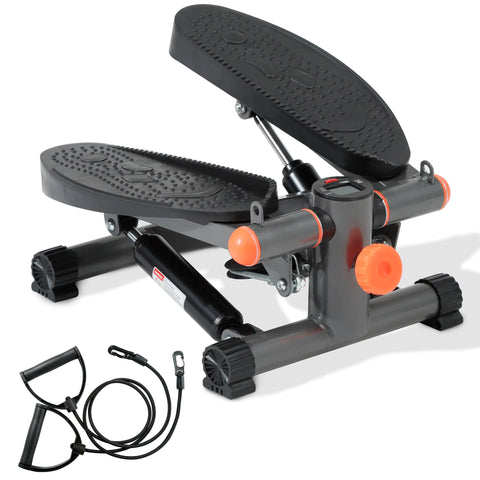 Stepper for Exercise at Home Mini Stair Stepper with Resistance Bands Exercise Equipment for Home Stair Climber Stepper Machine for Home Gym Cardio Equipment for Full Body Workout