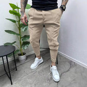 Casual slim fit small legged work pants outdoor long pants fitness pants