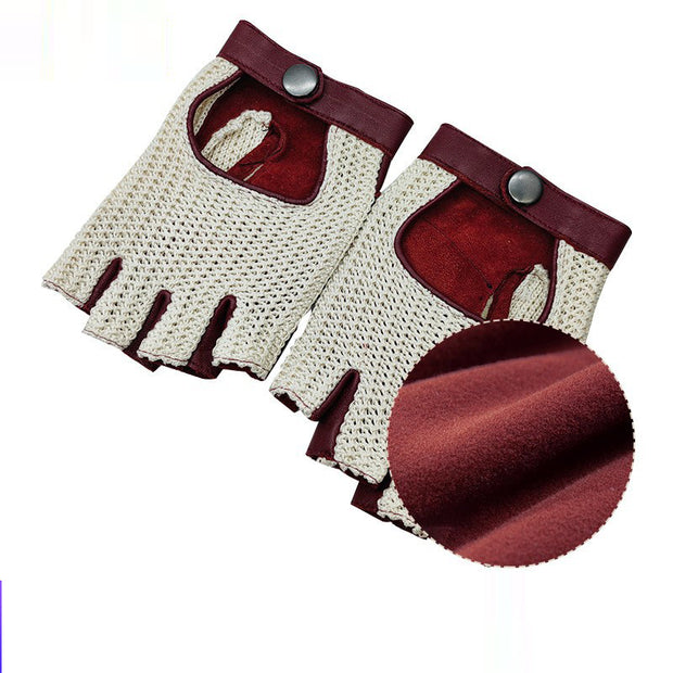 Outdoor Half Finger Fitness Gloves Men's and Women's Breathable Thin Cycling Gloves