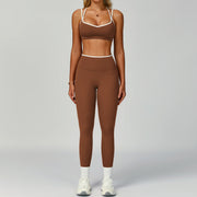 Set for Women - Tight-Fitting Backless Yoga Suit for Outdoor Fitness