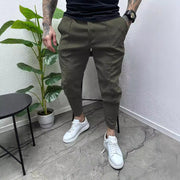 Casual slim fit small legged work pants outdoor long pants fitness pants