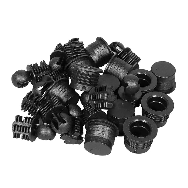 MECCANIXITY Speaker Grill Guides Plastic Black Ball Socket Type Dia 12mm for Speaker Parts Accessories Pack of 8