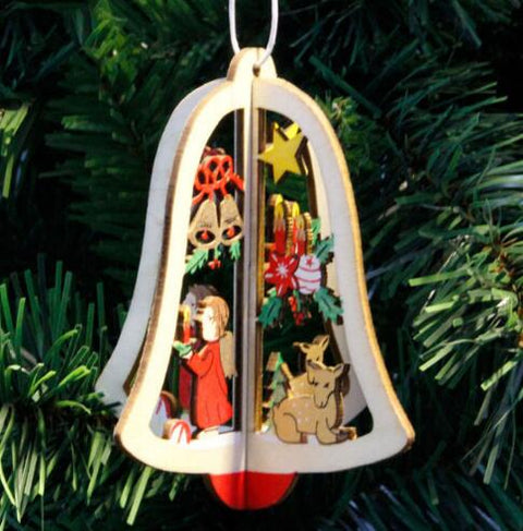 Christmas Tree Ornaments Hanging Xmas Tree Decor 3D Pendants