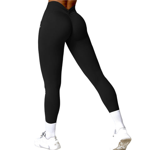 High waisted hip lifting quick drying yoga cycling running fitness pants