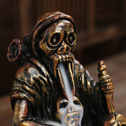 Resin New Product Backflow Agarwood Incense Burner Nordic Style Skull Ghost Festival Halloween Craft Gift Decoration