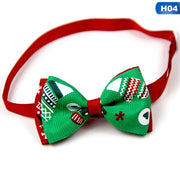 Christmas Holiday Pet Cat Dog Collar Bow Tie Adjustable Neck Strap Cat Dog Grooming Accessories Pet Product Supplies Christmas