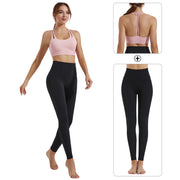 Yoga clothing set women's shock-absorbing gathering sports bra high waist and hip lifting fitness pants two-piece set