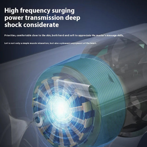 New Intelligent High Frequency Massage Gun Electric Deep Tissue Muscle Relaxation Fitness Body Massager Fascia Gun