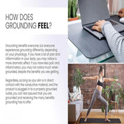 Zen Rhyme Mouse Anti-Static Grounding Wire Yoga Mat  Gym Meditation Fitness Workout Gymnastics 40x60CM  Rubber Sole