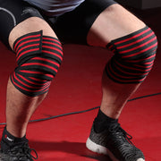 Sports and fitness knee pads for men deep squats elastic bandages strength lifting wrapped leggings knee protection gym cycling