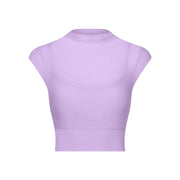 Sexy mesh yoga suit, flying cuff, chest pad, running speed drying sports bra, one-piece cup, fitness suit, top