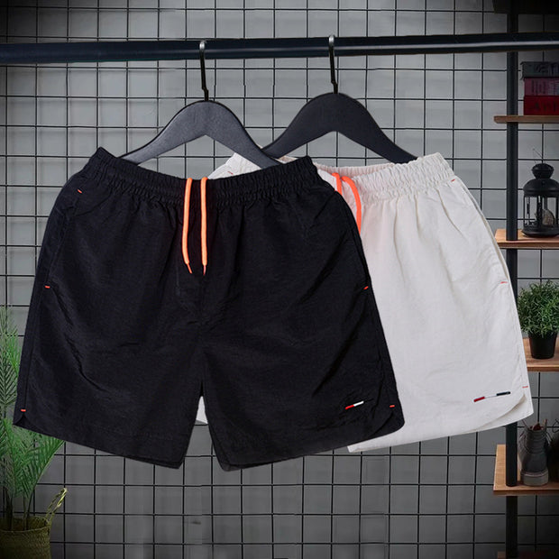 Summer beach ice silk quick drying fitness exercise three part pants