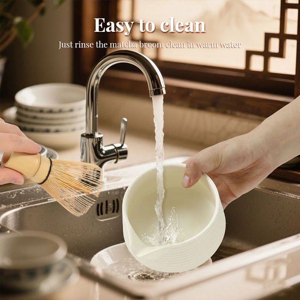 Premium 8-piece Matcha Set: Ceramic Chawan, whisky gift box, Matcha tools – for tea lovers