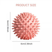 Durable sport massage ball. Spiky design for myofascial release, deep - tissue work, trigger points, muscle recovery & pain reli