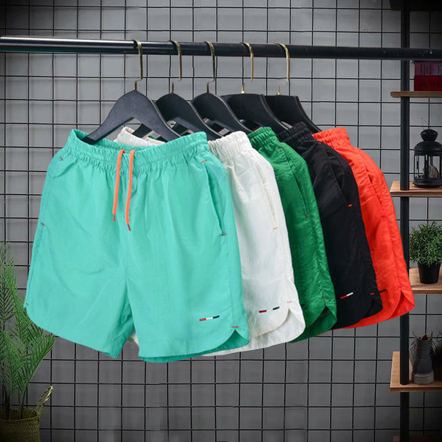 Summer beach ice silk quick drying fitness exercise three part pants