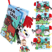 chochumy Sensory Baby Books 0-6 Months Tummy Time Soft Cloth Baby Toys 3-6-12 Months Newborn Infant Baby Boy Gifts Touch and Feel Crinkle Books for Babies Girl 6 to 12 Months 0-3-4-6-9