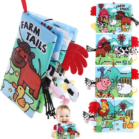 chochumy Sensory Baby Books 0-6 Months Tummy Time Soft Cloth Baby Toys 3-6-12 Months Newborn Infant Baby Boy Gifts Touch and Feel Crinkle Books for Babies Girl 6 to 12 Months 0-3-4-6-9