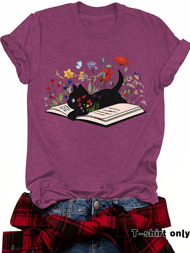 Fun Books Cat Flowers