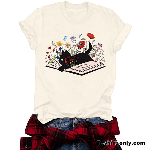 Fun Books Cat Flowers