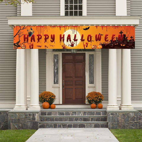 Halloween Product Party Banner Bloodstain Horror Yard Decoration Banner Background Arrangement