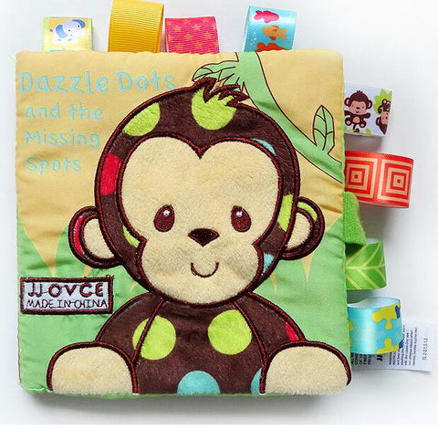 Baby Soft Cloth Book monkey /dog /owl animals style Fabric Book Infant Baby Early Education Cloth Books