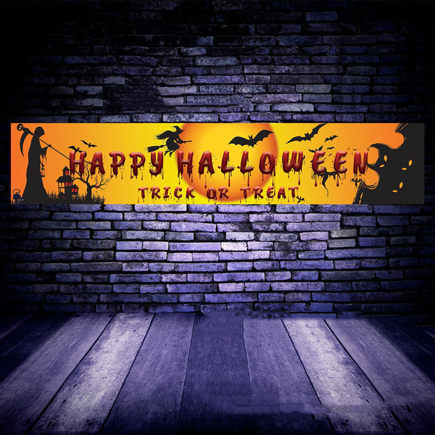 Halloween Product Party Banner Bloodstain Horror Yard Decoration Banner Background Arrangement