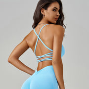 European and American Yumei Back Gathering Sports Underwear Outdoor Running Fitness Bra