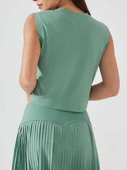 Loose and breathable sports vest women's ice sensitive quick drying sleeveless fitness yoga suit top