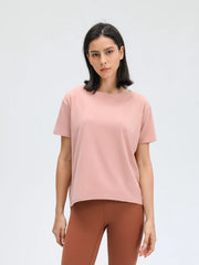 Sports short sleeved women's running fitness yoga clothes top t-shirt