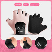 Fitness yoga gloves with half finger iron rubbing anti slip wear-resistant and anti cocoon gloves