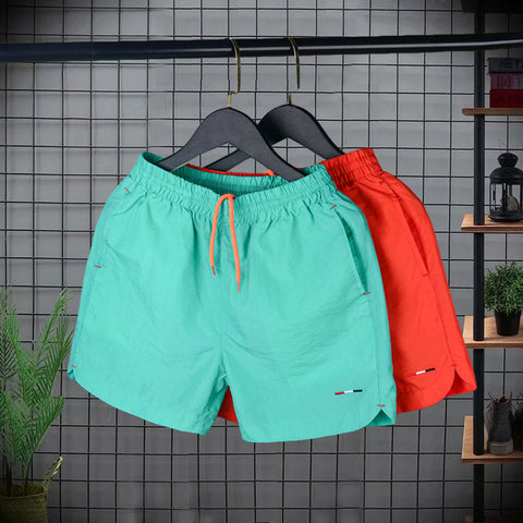 Summer beach ice silk quick drying fitness exercise three part pants