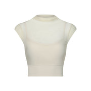 Sexy mesh yoga suit, flying cuff, chest pad, running speed drying sports bra, one-piece cup, fitness suit, top