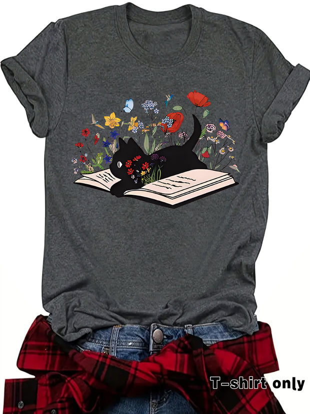Fun Books Cat Flowers