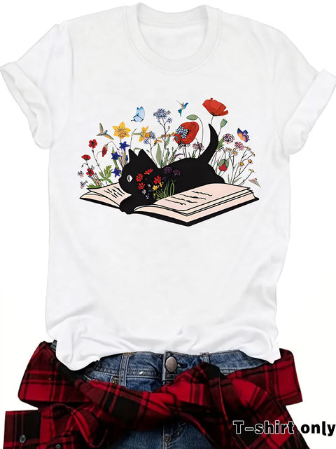 Fun Books Cat Flowers