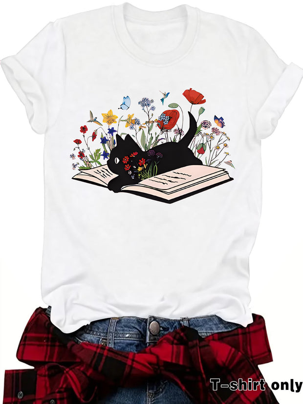 Fun Books Cat Flowers